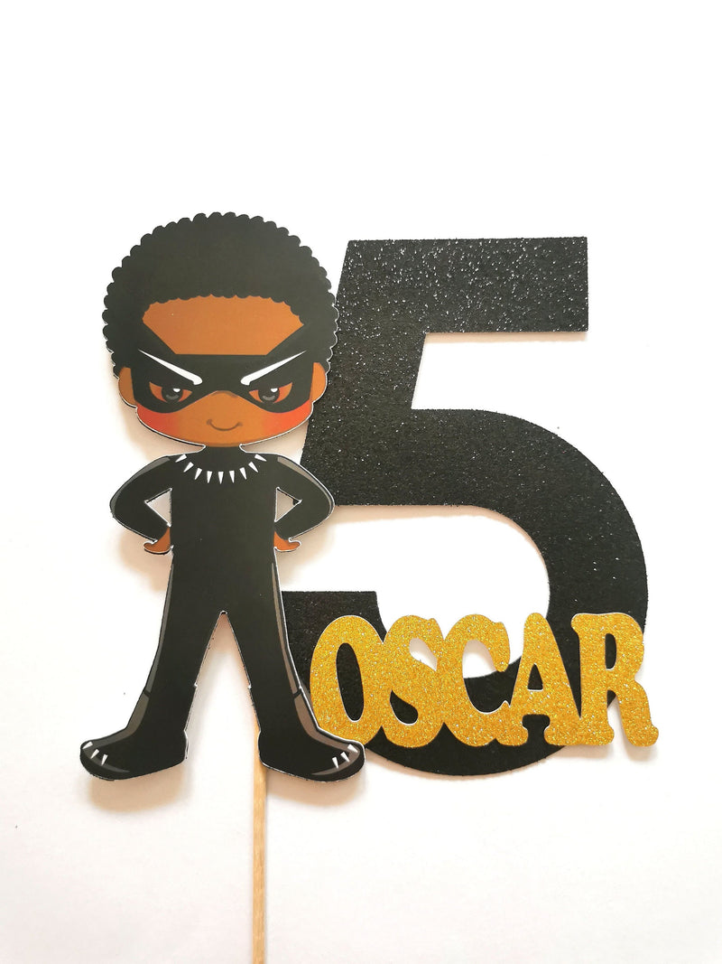 Personalised Superhero Boy Cake topper