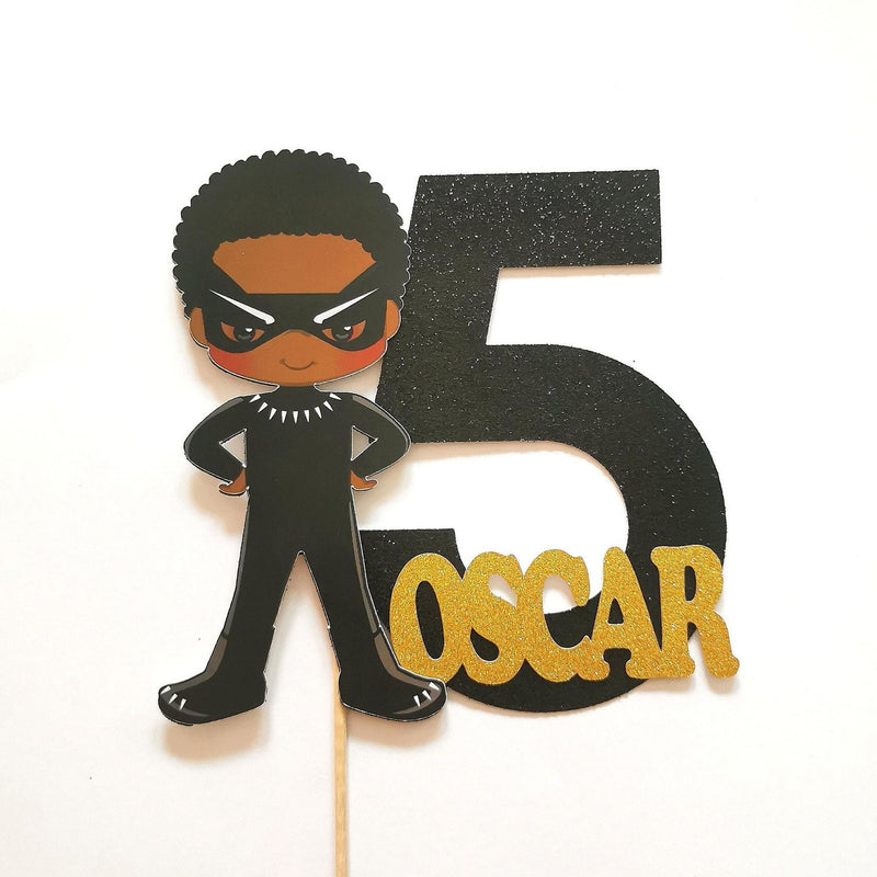 Personalised Superhero Boy Cake topper