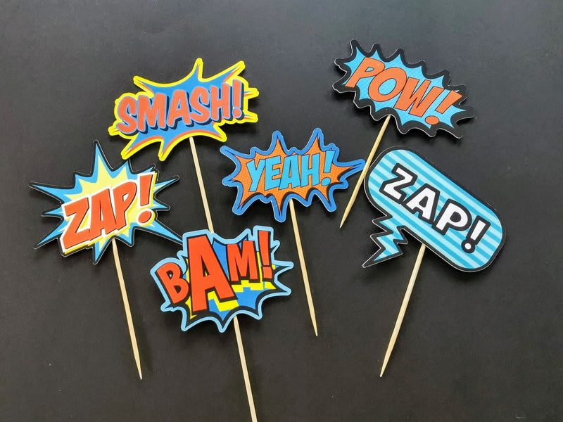 Personalised Superhero Boy Cake topper